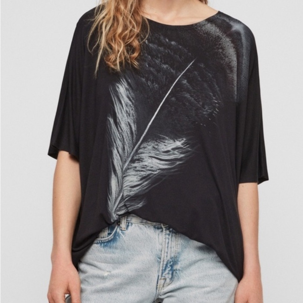 Allsaints Feather Oversized Tee